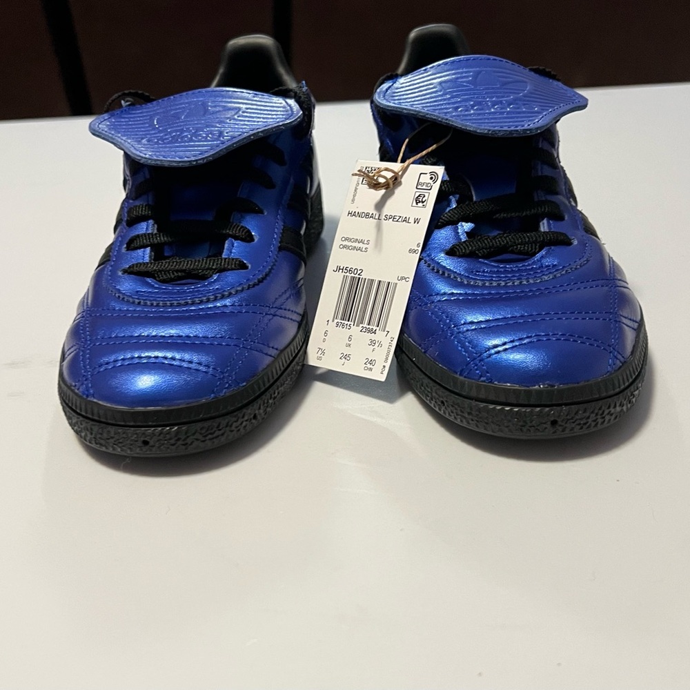 Women’s Adidas Handball Spezials Metallic Blue and Black , 7.5 - Picture 6 of 8